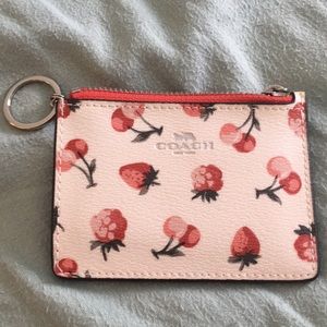 Strawberry print wallet